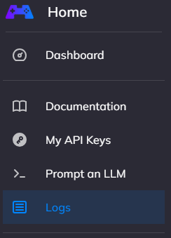 Navigation menu for regular users