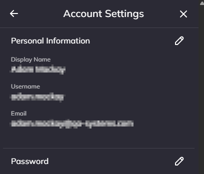 Account Settings